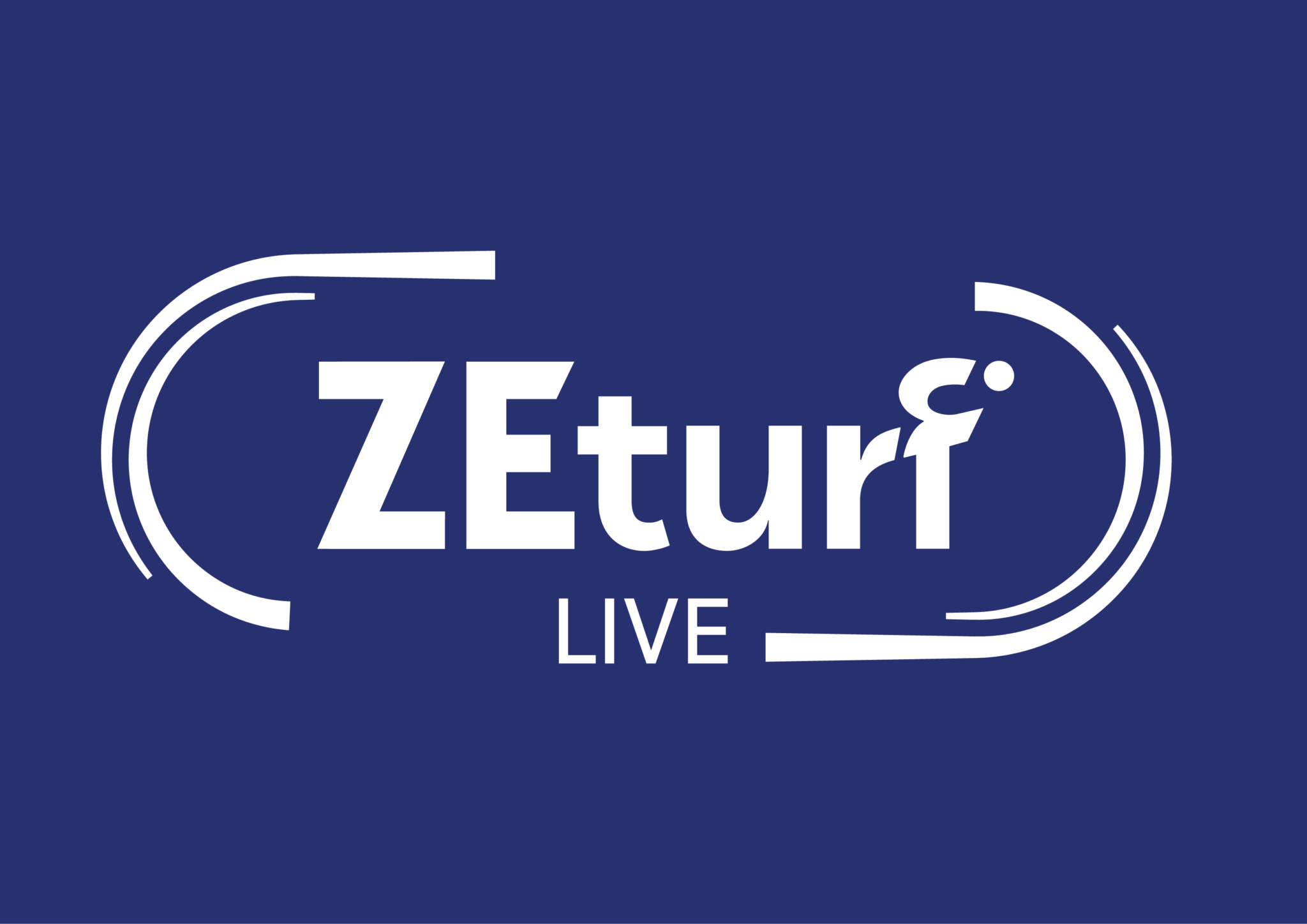 logo zeturf blauw achtergrond